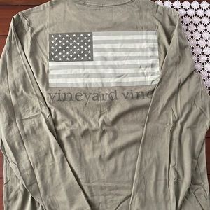 Vineyard vines American flag long sleeve